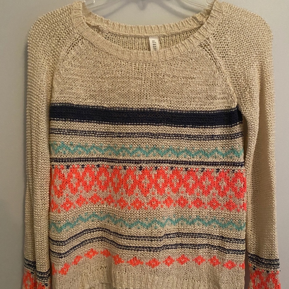 Aeropostale Woven Multicolor Sweater Women’s